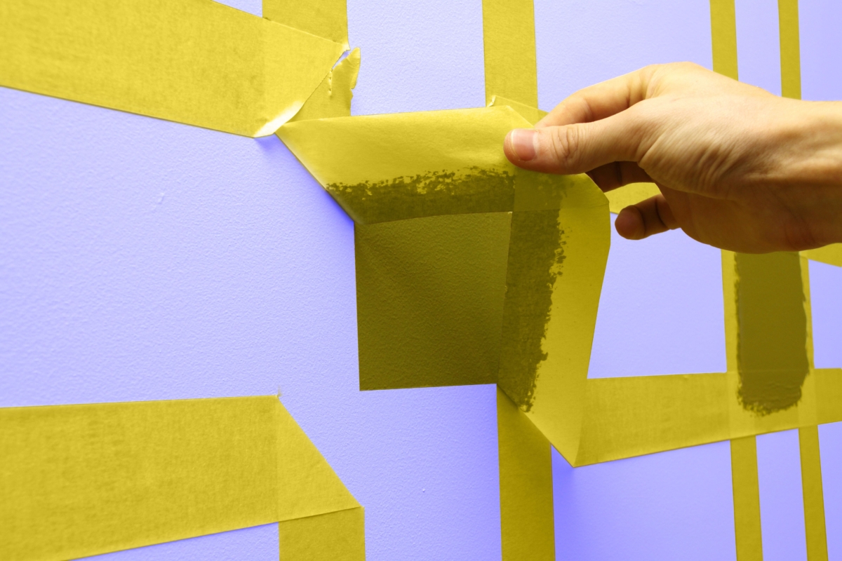 using masking tape for painting